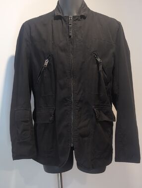 Esprit De Corps Black Utility Zip Jacket